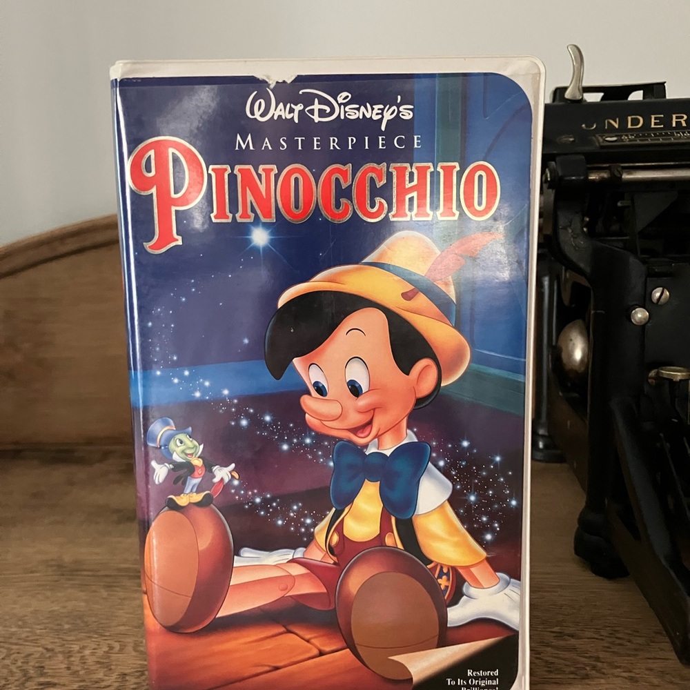 Disney's Pinocchio VHS - Blue and Yellow